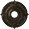 Ekena Millwork Attica Ceiling Medallion (Fits Canopies up to 5"), Hand-Painted Stone Hearth, 18"OD x 4"ID x 5/8"P CM18ATSHF - alternate 1